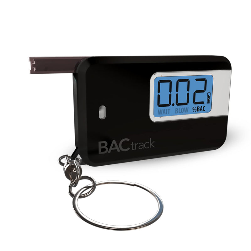 BACtrack Go Keychain Breathalyzer (Black) | Ultra-Portable Pocket Keyring Alcohol Tester for Personal Use 1 Black - NewNest Australia