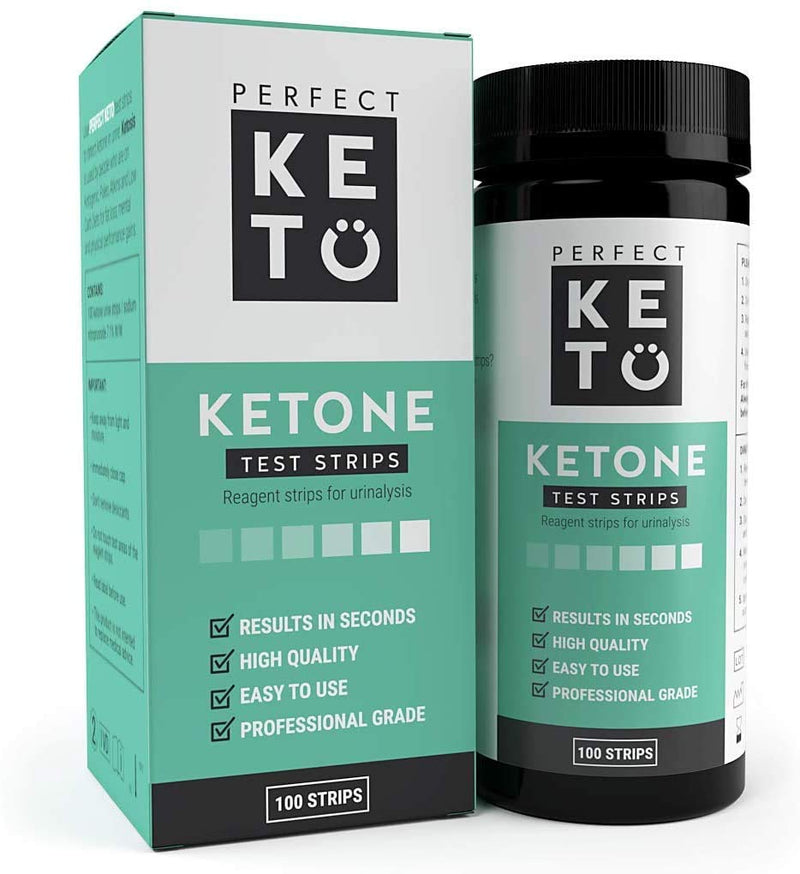 Perfect Keto Test Strips - Best for Testing Ketones in Urine on Low Carb Ketogenic Diet, Ketosis Home Urinalysis Tester Kit, 100 CT - NewNest Australia