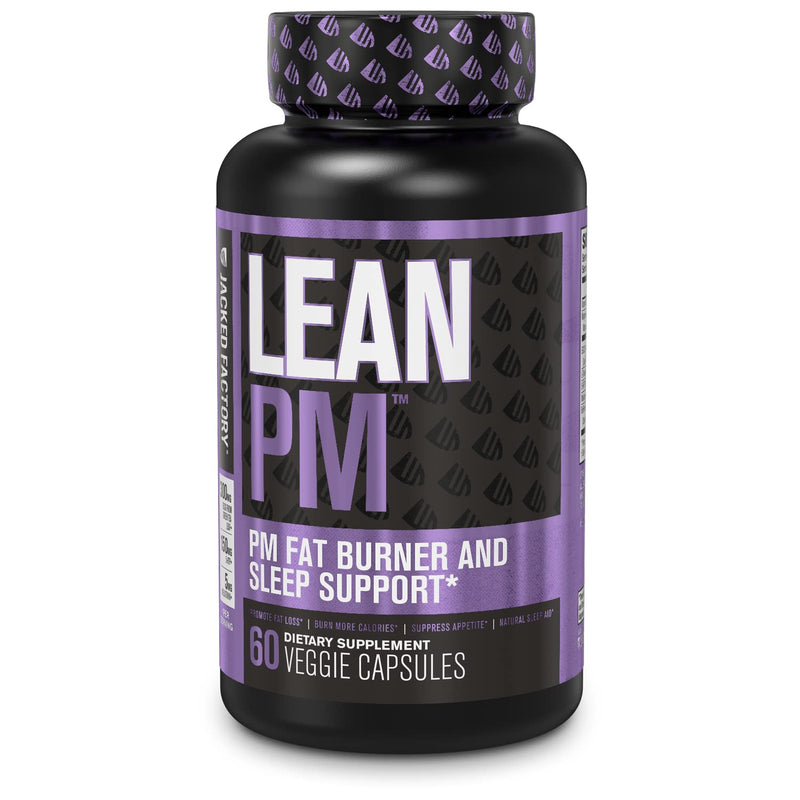 Lean PM Night Time Fat Burner, Sleep Aid Supplement, & Appetite Suppressant for Men and Women - 60 Stimulant-Free Veggie Weight Loss Diet Pills 60 Count (Pack of 1) - NewNest Australia