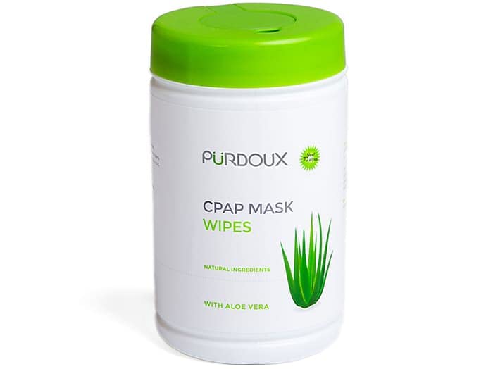 PURDOUX 100% Cotton CPAP Mask Wet Wipes Unscented with Aloe Vera, 70 Wipes - NewNest Australia