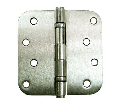 Hinge Outlet Exterior Satin Nickel Ball Bearing Hinges 4 inch with 5/8 Inch Radius, 2 Pack - NewNest Australia