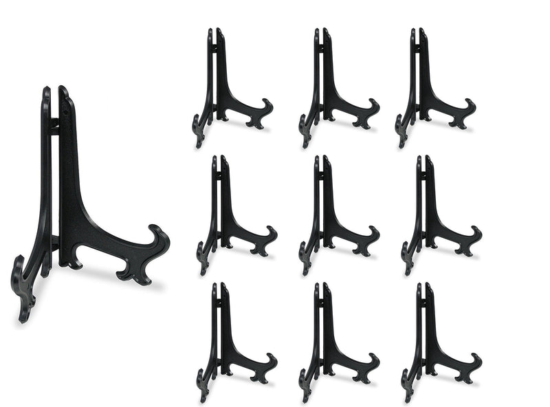 NewNest Australia - Fashionclubs 5" Black 10pcs/Set Plastic Easels Plate Display Stands Picture Frame Stand Holder 5" 