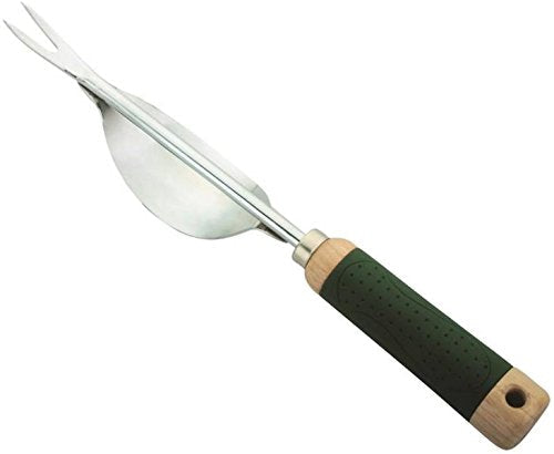 Edward Tools Weeding Tool - Leverage Metal Base Creates Perfect Angle for Easy Weed Removal and Deeper Digging - Sharp V Nose Digs deep to Roots - Stainless Rust Proof Steel - NewNest Australia
