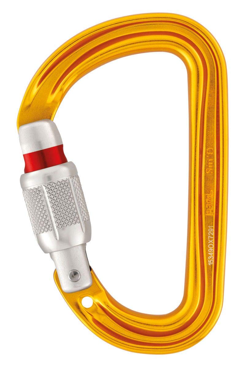Petzl SM'D Carabiner - Versatile, Lightweight, Compact, D-Shaped Locking Carabiner for Rock and Ice Climbing TWIST-LOCK - NewNest Australia