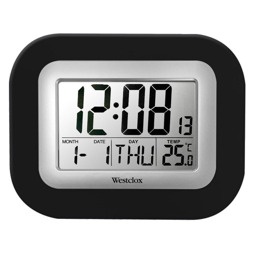 NewNest Australia - Westclox 9 in. Digital Wall Clock, Gray 