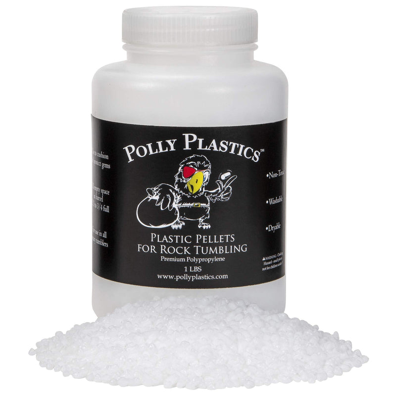 Polly Plastics Polypropylene Plastic Poly Pellets Rock Tumbling Media Rock Tumbler Filler Beads (1 lb) - NewNest Australia