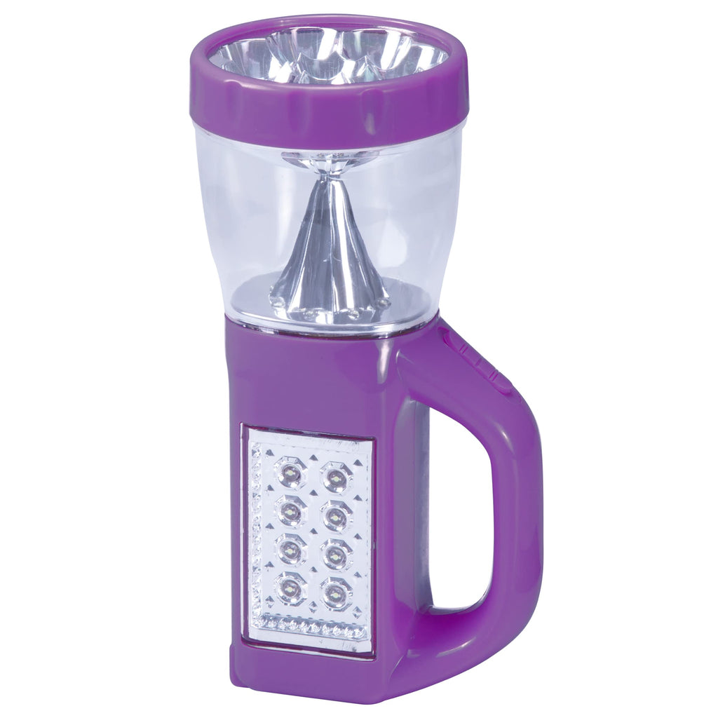 Wakeman Outdoors 3 in 1 LED Lantern Flashlight with Panel Light, Multifunctional, Lightweight, Portable Lamp for Camping, Hiking, Reading & Emergencies, Perfect for Home, Indoor & Outdoor Use - Purple - NewNest Australia