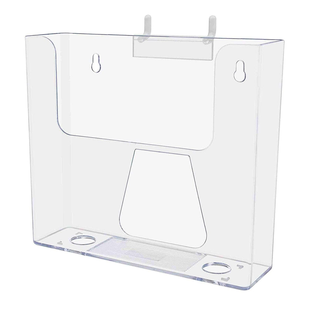 NAHANCO ACR28PB Clear Acrylic Brochure Holder for Pegboard, Pack of 1 - NewNest Australia