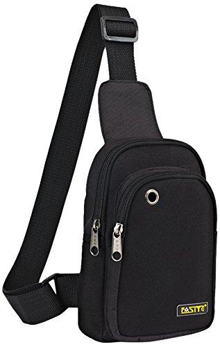 FASITE PTN090 Sling Chest Shoulder Tool Bag Pouch, Black - NewNest Australia