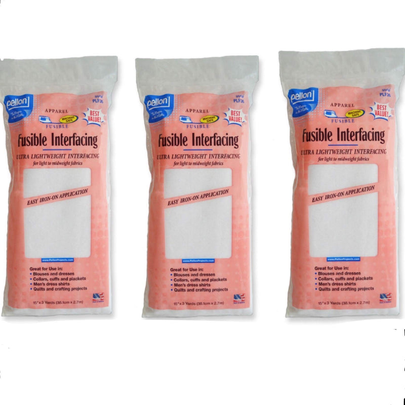 White Fusible Interfacing 3-Pack 3 Pack - NewNest Australia