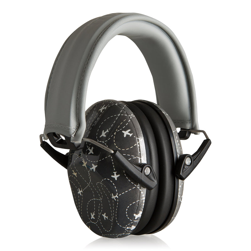 Muted Designer Hearing Protection For Infants & Kids - Adjustable Children's Ear Muffs from Toddler to Teen Aero Gray - NewNest Australia