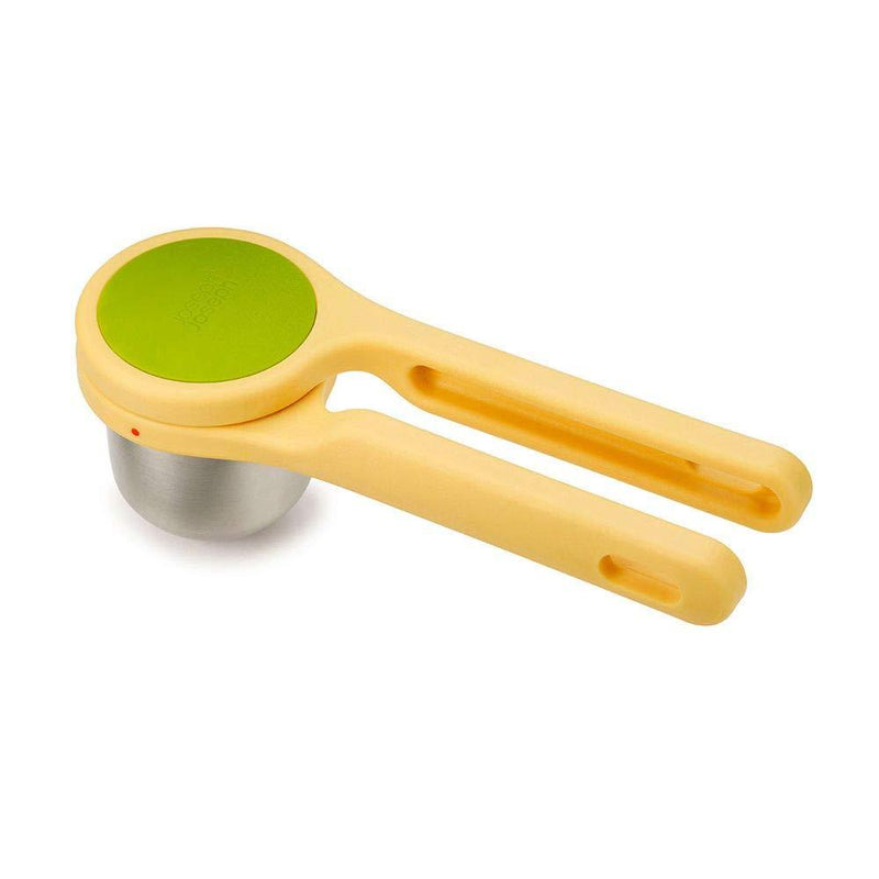 NewNest Australia - Joseph Joseph 20101 Helix Citrus Juicer Ergonomic Twist-Action Hand Press Stainless Steel, Yellow Citrus Press 