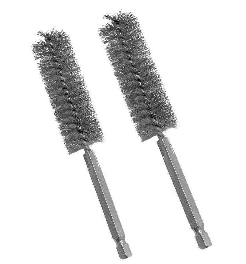 2pc Stainless Steel ALAZCO 5/8" Wire Brush for Power Drill Impact Driver - Hex Shank - NewNest Australia