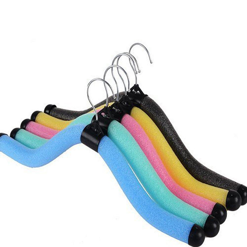 NewNest Australia - esowemsn 5Pcs Foam Cover Garment Protector Hangers Shoulder Guards Adjustable/Bendable Anti-Skid for Dry Cleaning & Laundry (Random Color) 