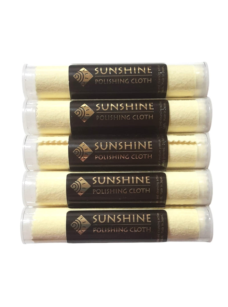 Sunshine 5 Polishing Cloths Jewelry Cleaner Tube Silver Brass Gold Copper - NewNest Australia