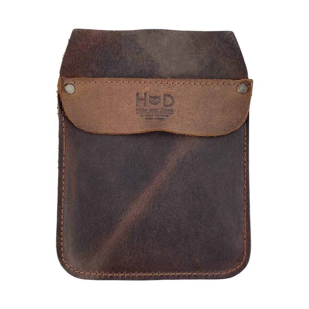 Hide & Drink, Durable Leather Work Pocket Organizer for Tools / Pens, Jeans Back Pocket Quick Grab Carry Job Tools, Office & Work Essentials Handmade Includes 101 Year Warranty :: Bourbon Brown - NewNest Australia