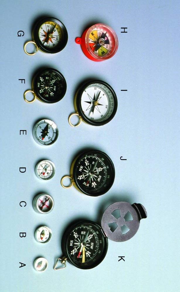 United Scientific Supplies C1SG12 Magnetic Compasses Glass Top, 12 mm Diameter, Aluminum Case (Pack of 10) - NewNest Australia