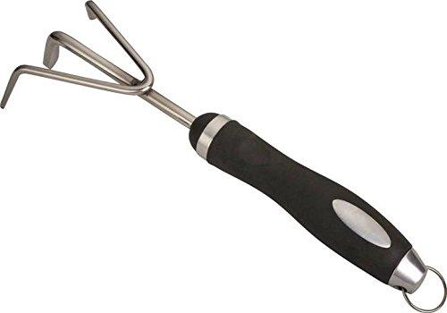 Edward Tools Hand Cultivator - Rust Proof Stainless Steel - Extra Strength bendproof Design for Heavier Rocky/Clay soils - Great for loosening or Weeding Soil - Ergo Handle - NewNest Australia