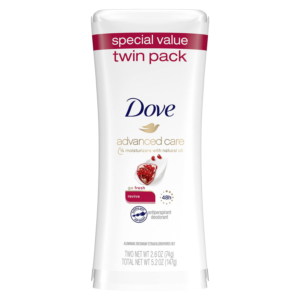 Dove Advanced Care Antiperspirant Deodorant Stick for Women, Revive, for 48 Hour Protection And Soft And Comfortable Underarms, 2.6 oz, 2 Count - NewNest Australia