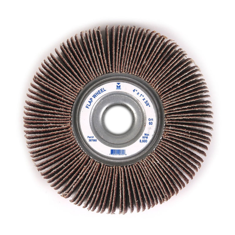 Mercer Industries 367060 Center Hole Flap Wheel, 4" x 1" x 5/8", Grit 60, Each 60-Grit 4" x 1" x 5/8" - NewNest Australia