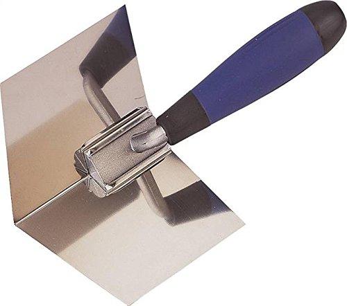Edward Tools Drywall Corner Tool - Flexes for perfect 90 degree corner when mudding drywall - High grade stainless steel sheetrock corner trowel - Ergonomic grip - NewNest Australia