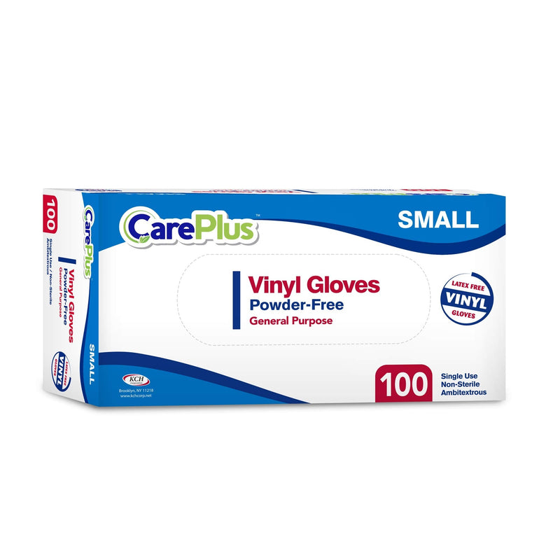 Disposable Vinyl Gloves Small, Non Latex Powder Free 100 Count Clear Small (Pack of 100) - NewNest Australia