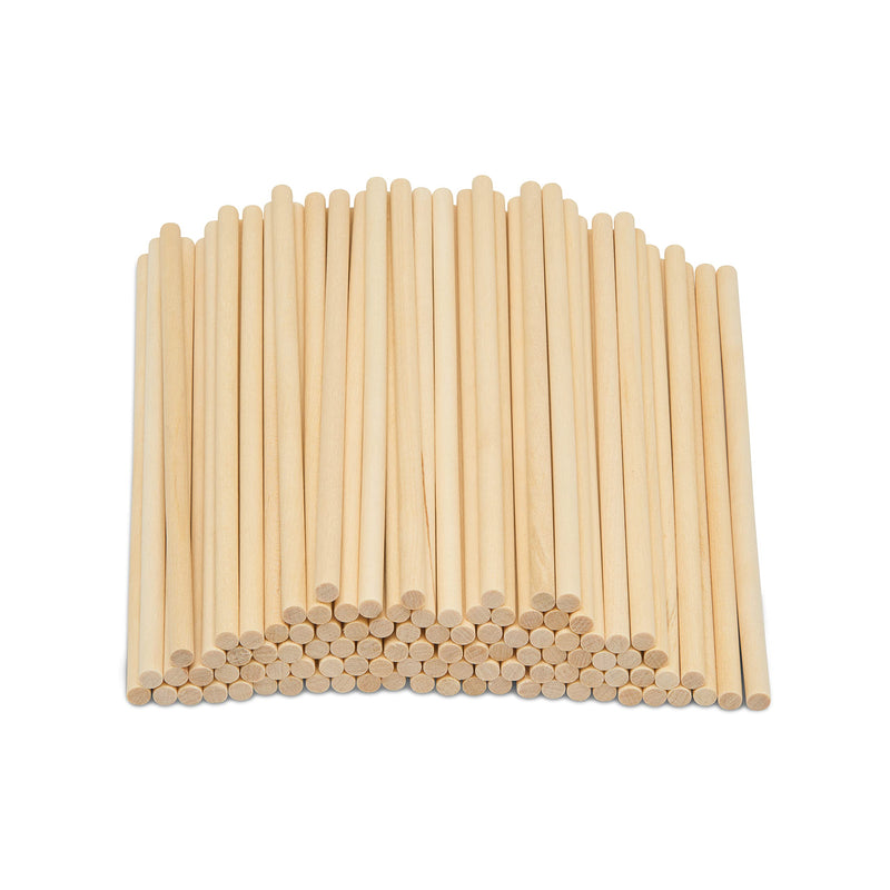 Dowel Rods Wood Sticks Wooden Dowel Rods - 3/16 x 6 Inch Unfinished Hardwood Sticks - for Crafts and DIYers - 100 Pieces by Woodpeckers 3/16" x 6" Dowels Pack of 100 - NewNest Australia