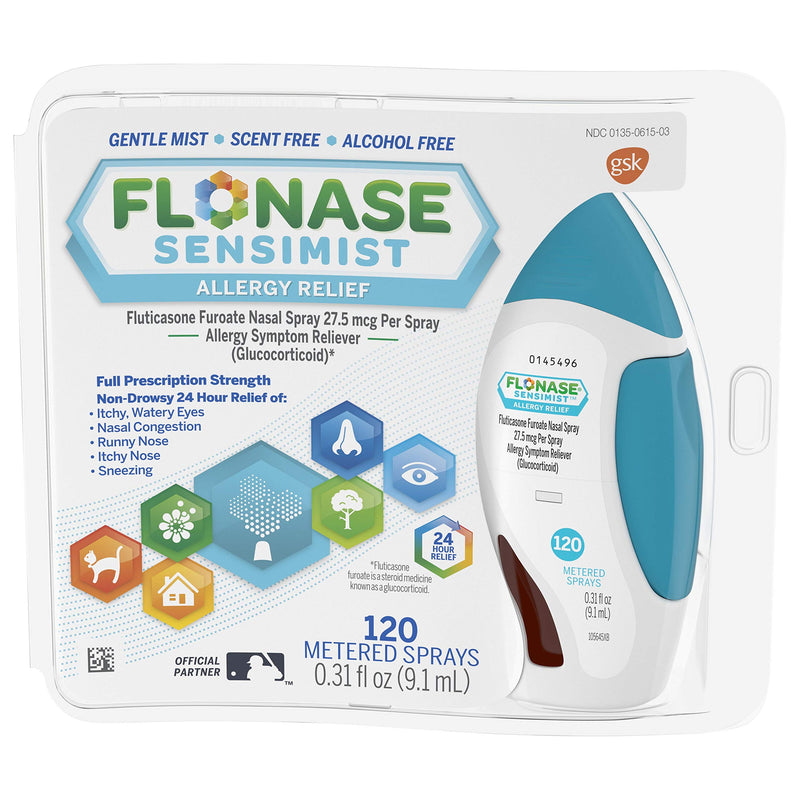 Flonase Sensimist Allergy Relief Nasal Spray Non Drowsy Allergy Medication, Gentle Mist - 120 Sprays Adult Pack - NewNest Australia