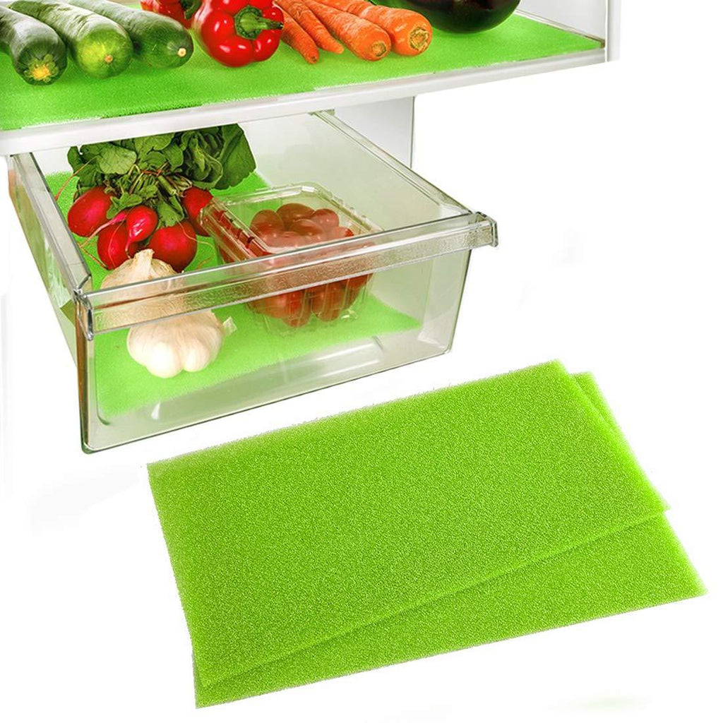 NewNest Australia - Dualplex Fruit & Veggie Life Extender Liner for Fridge Refrigerator Shelves, 15 x 24 Inches (2 Pack) – Extends The Life of Your Produce & Prevents Spoilage 