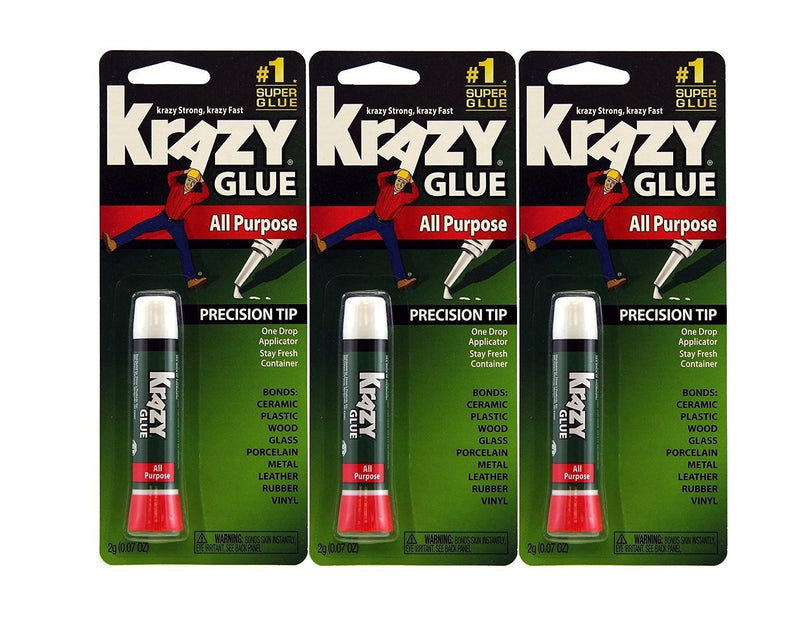Krazy Glue Elmer's Original Crazy Super Glue All Purpose Instant Repair, 3 Piece - NewNest Australia