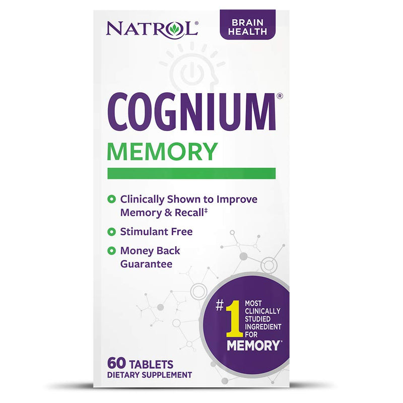 Natrol Cognium Tablets, Brain Health, Keeps Memory Strong, Shown to Improve Memory and Recall in Healthy Adults, Safe and Stimulant Free, 100mg, 60 Count - NewNest Australia