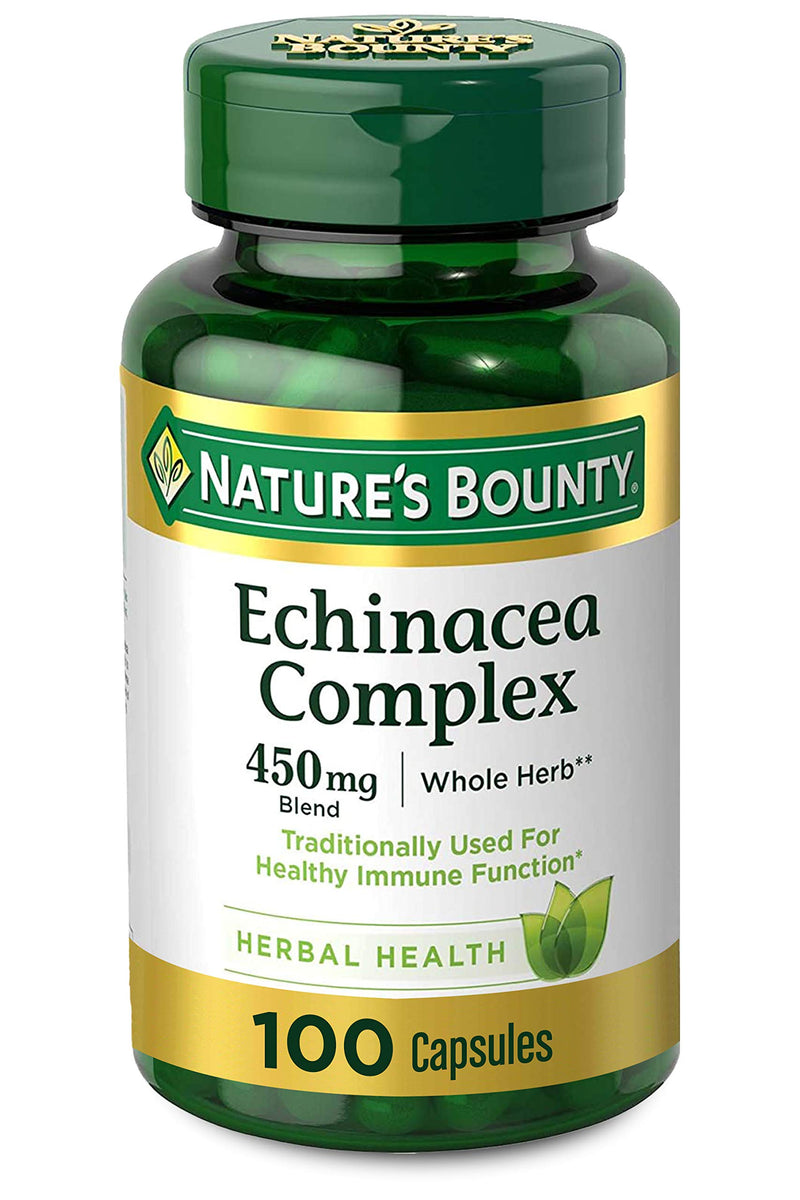 Echinacea Complex by Nature's Bounty, Herbal Supplement, Supports immune Health, 450 mg, 100 Capsules Echinacea Complex - NewNest Australia