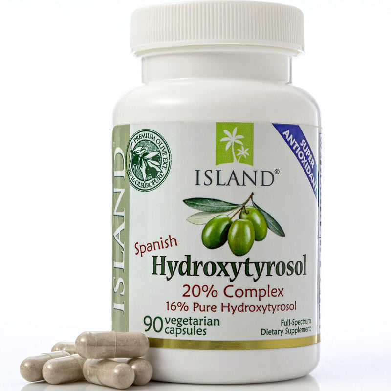 20% Hydroxytyrosol Complex™ Olive Fruit Extract - Super Strength 100% Grown & Extracted in Spain. 100 mg, 90 Capsules. from Island Nutrition, The Maker of Real European Olive Leaf Extract. - NewNest Australia