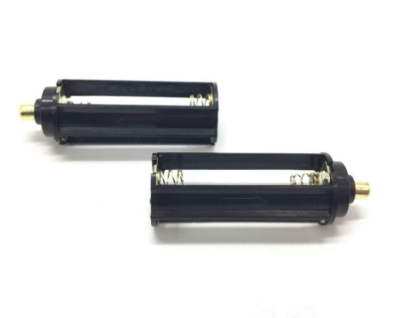 Cafurty 2Pcs Black Battery Holder for 3 x 1.5V AAA Batteries Flashlight Torch - 2 Pack - NewNest Australia