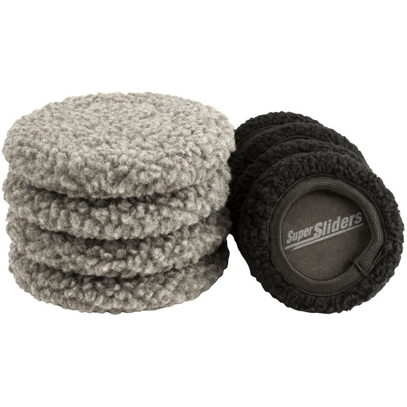 Super Sliders 3 1/2 and 5" Reusable 2-in-1 Furniture Carpet Sliders with Hardwood Socks - Slide Items Easily Without Damage Across Any Surface, Beige (8 Pieces) Combo Pack - NewNest Australia
