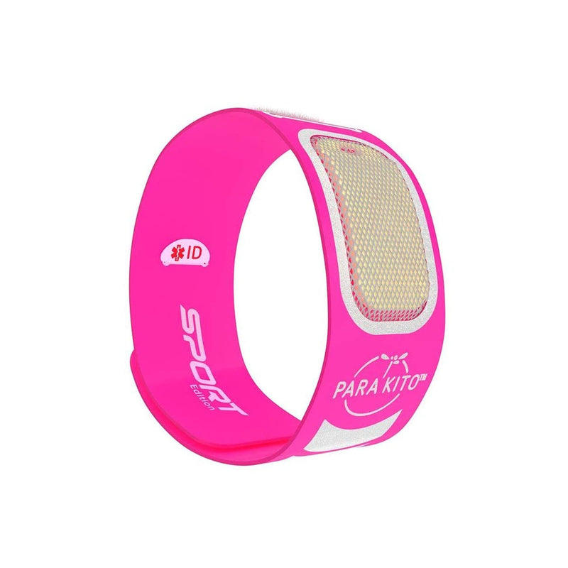 PARA'KITO Mosquito Insect & Bug Repellent Wristband - Waterproof, Outdoor Pest Repeller Bracelet w/Natural Essential Oils - Sport Edition (Fuschia) Fuchsia - NewNest Australia