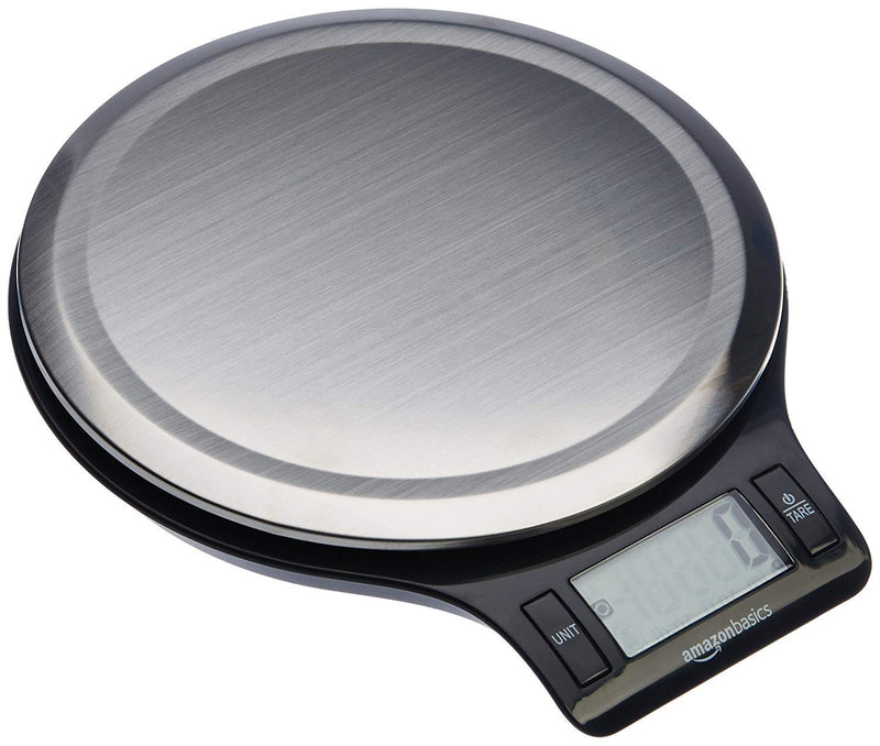 Amazon Basics Stainless Steel Digital Kitchen Scale with LCD Display, Batteries Included - NewNest Australia