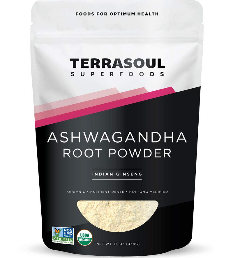 Terrasoul Superfoods Organic Ashwagandha Root Powder, 1 Lb - Stress Adaptogen | May Improve Sleep | Lab-Tested for Quality - NewNest Australia