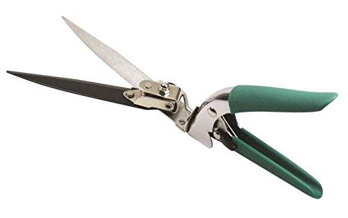 Edward Tools Hand Grass Shears - Tempered Steel Blade Rotating Swivel Head Locks into Place for Ideal Angle - Auto Spring for Less Hand Fatigue - Safety Lock - Rust Proof Coating Grass Scissors Blade - NewNest Australia