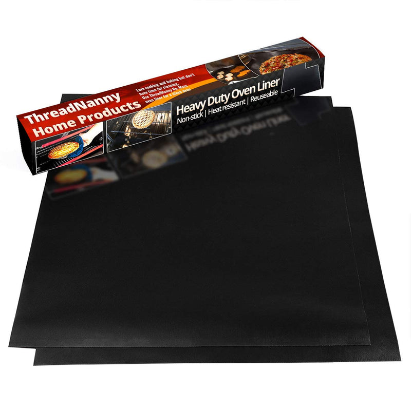 2 Pack Large Thick Heavy Duty Non Stick Teflon Oven Liners Mat, 17"x 25" BPA and PFOA Free, for bottom of Electric Oven Gas Oven Microwave Charcoal or Gas Grills - NewNest Australia