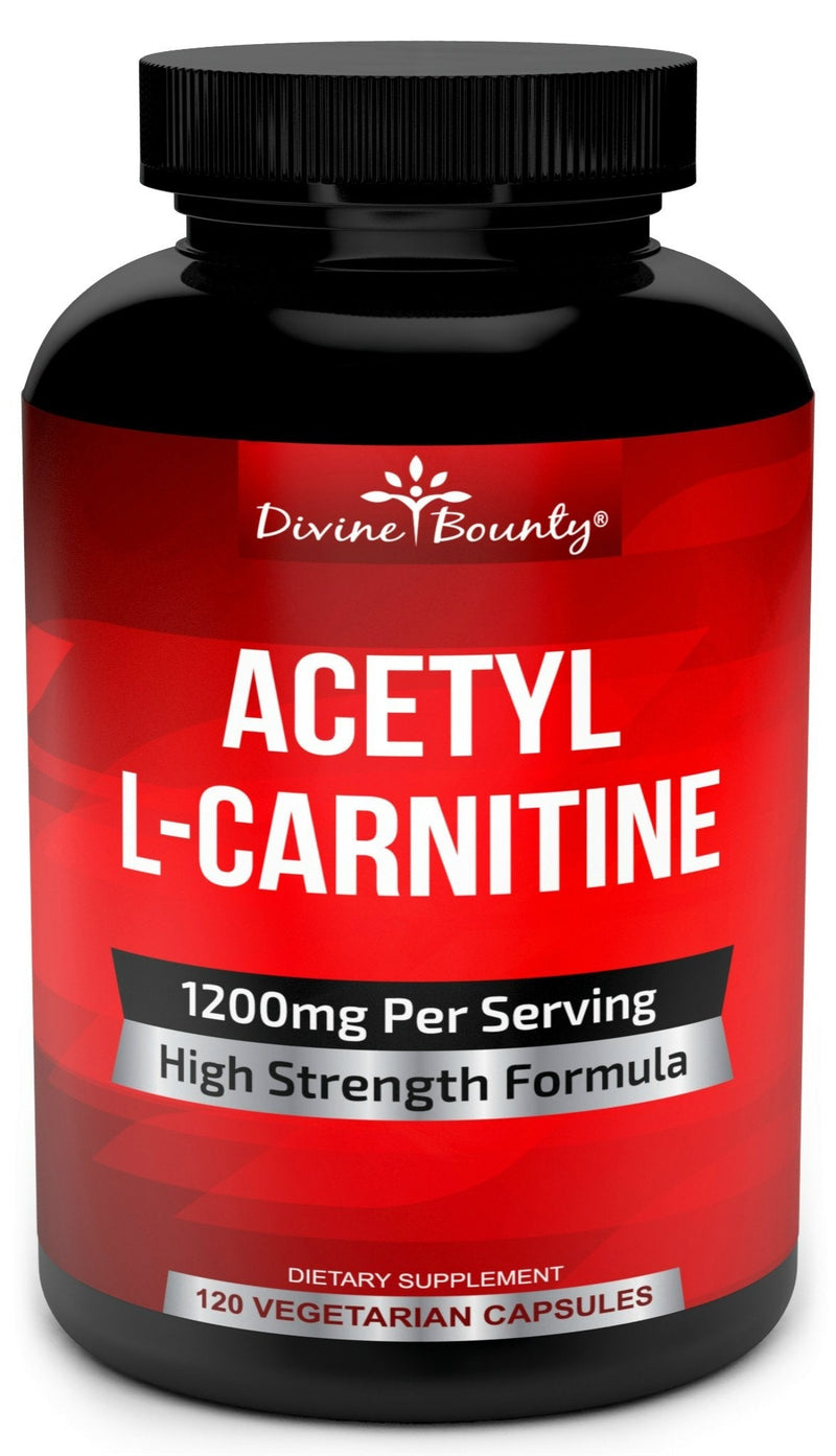 Acetyl L-Carnitine Capsules 1200mg Per Serving - L Carnitine Supplement 120 Vegetarian Capsules 1 - NewNest Australia