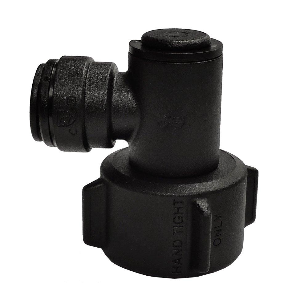 John Guest Speedfit NC2723P Female Swivel Elbow, Push-to-Connect, 3/8 OD x 3/4 NH , Black - NewNest Australia