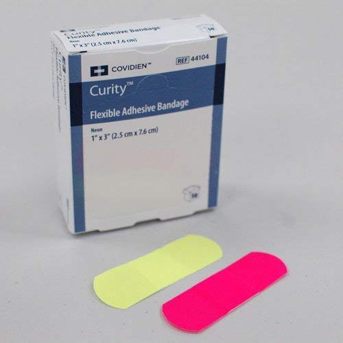 Covidien 44104 Neon Flexible Bandages, Box, 50, Bandages, 3" x 1" - NewNest Australia