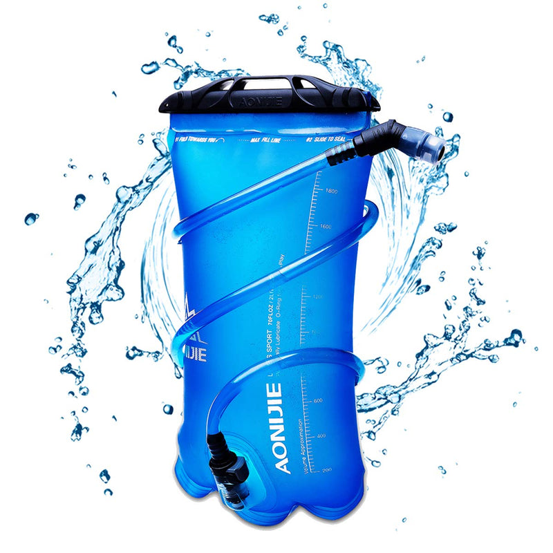 TRIWONDER Hydration Bladder Water Reservoir 1.5L 2L 3L BPA Free for Cycling Hiking Camping Backpack 01# 2L/70oz (TPU) - NewNest Australia
