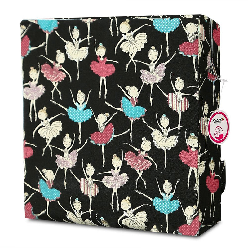 Zicac High Chair Portable Booster Seat Cushion Travel Dining Seat Pad for Toddler Kids Baby Infant Washable Thick Chair Seat Pad (Black) Black / White - NewNest Australia