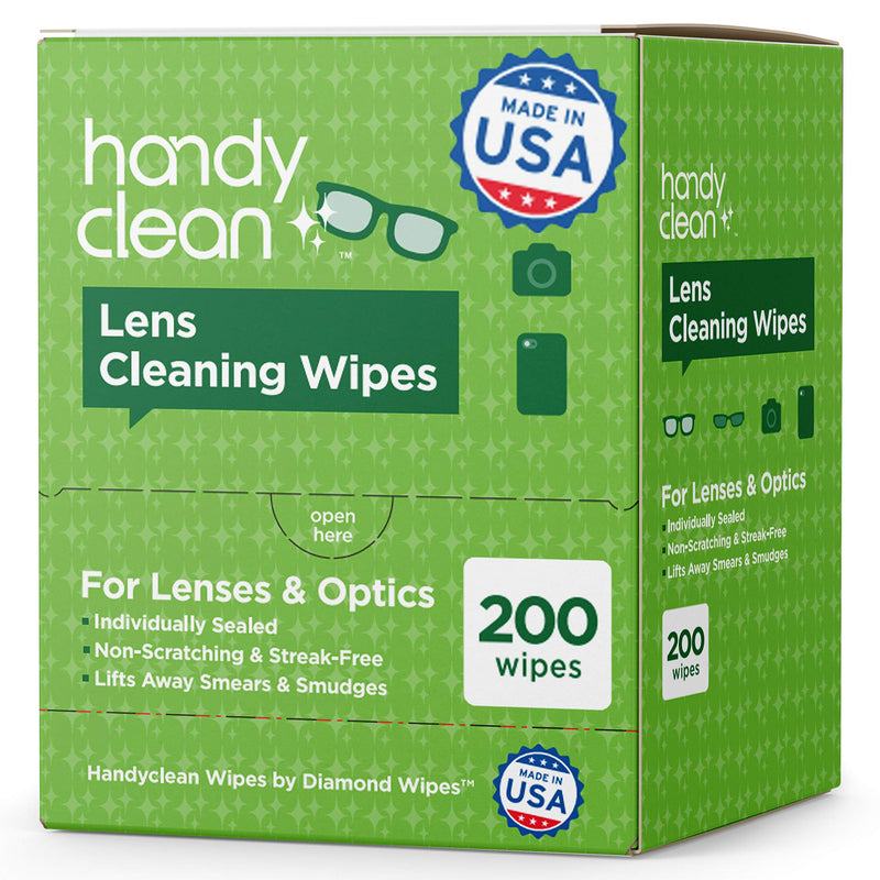 Pre-moistened Lens and Glass Cleaning Wipes: for Glasses, Camera, Cell Phone, Smartphone, and Tablet – Safe for AR Lenses, Quick Drying, Streak Free, Disposable - Individually Wrapped - 200 Pack - NewNest Australia