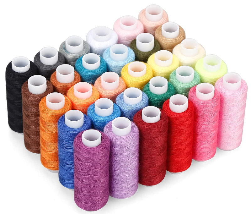 CiaraQ Sewing Threads Kits, 30 Colors Polyester 250 Yards Per Spools for Hand Sewing & Embroidery Machine - NewNest Australia