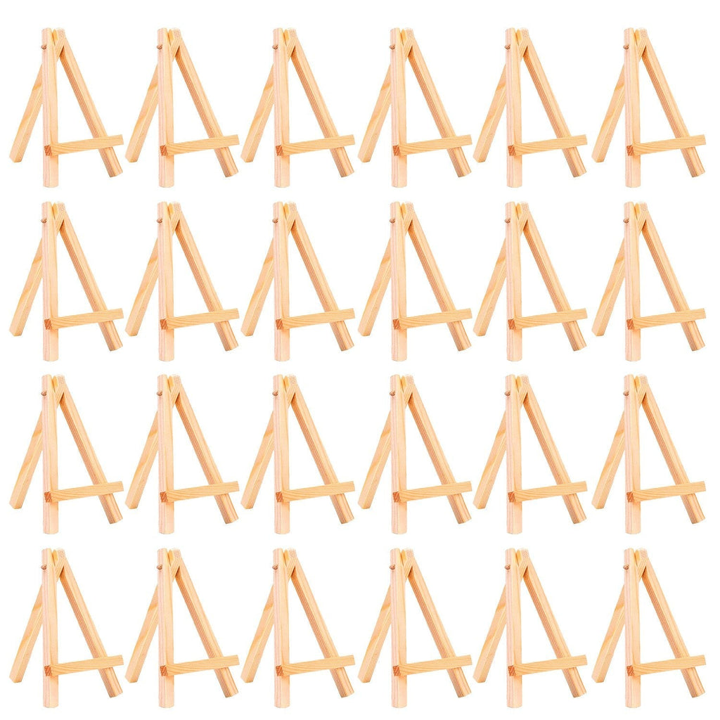 eBoot 24 Pack Mini Wood Display Easel (5 Inch) 5 Inch - NewNest Australia