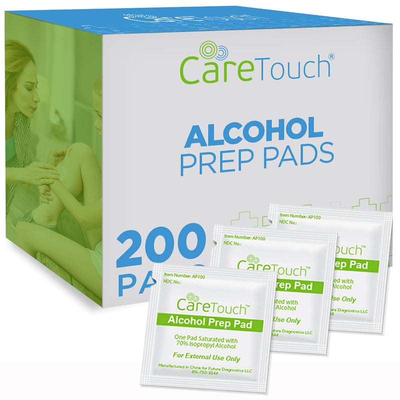 Alcohol Wipes | Individually Wrapped Alcohol Prep Pads with 70% Isopropyl Alcohol, Great for Medical & First Aid Kits | Sterile, Antiseptic 2-Ply Alcohol Swabs - 200 count 200 Count (Pack of 1) - NewNest Australia