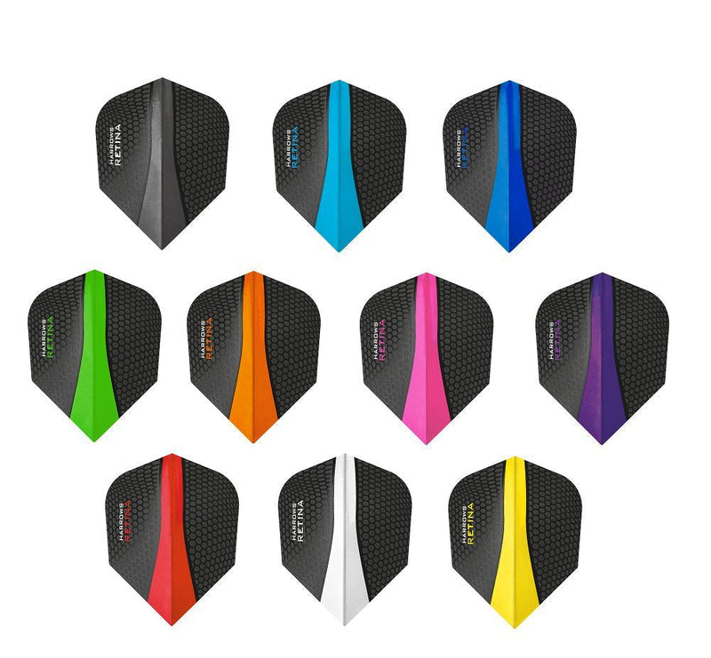 PerfectDarts 5 x Sets Harrows Retina Mixed Colour Dart Flights Standard - NewNest Australia